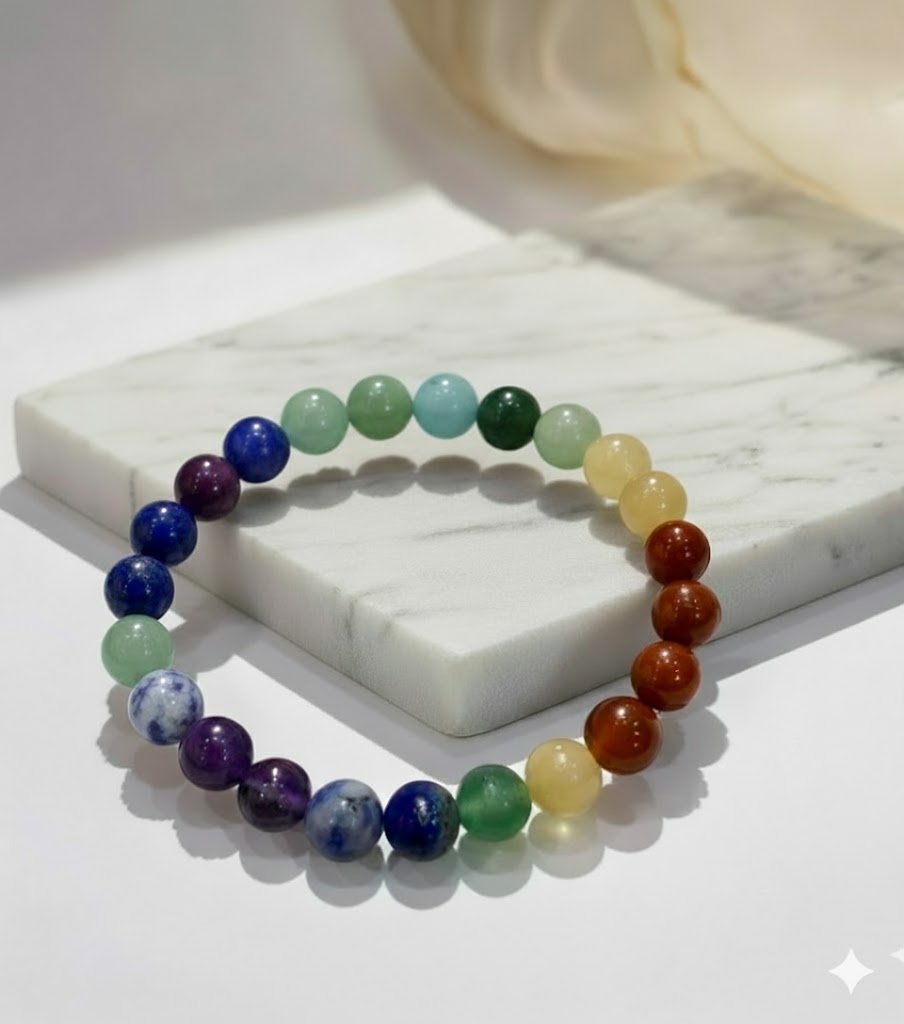 Seven Chakras Crystal Bracelet