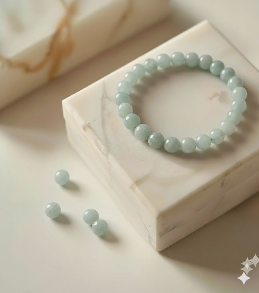 Aquamarine Crystal Bracelet