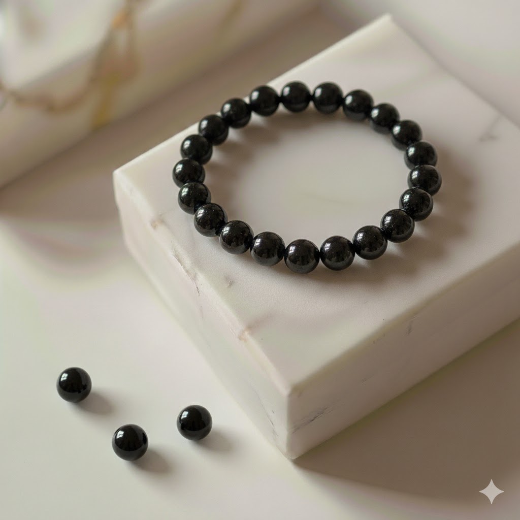 Black Obsidian Crystal Bracelet