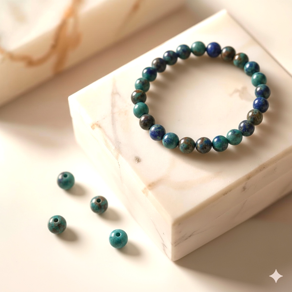 Chrysocolla Crystal Bracelet