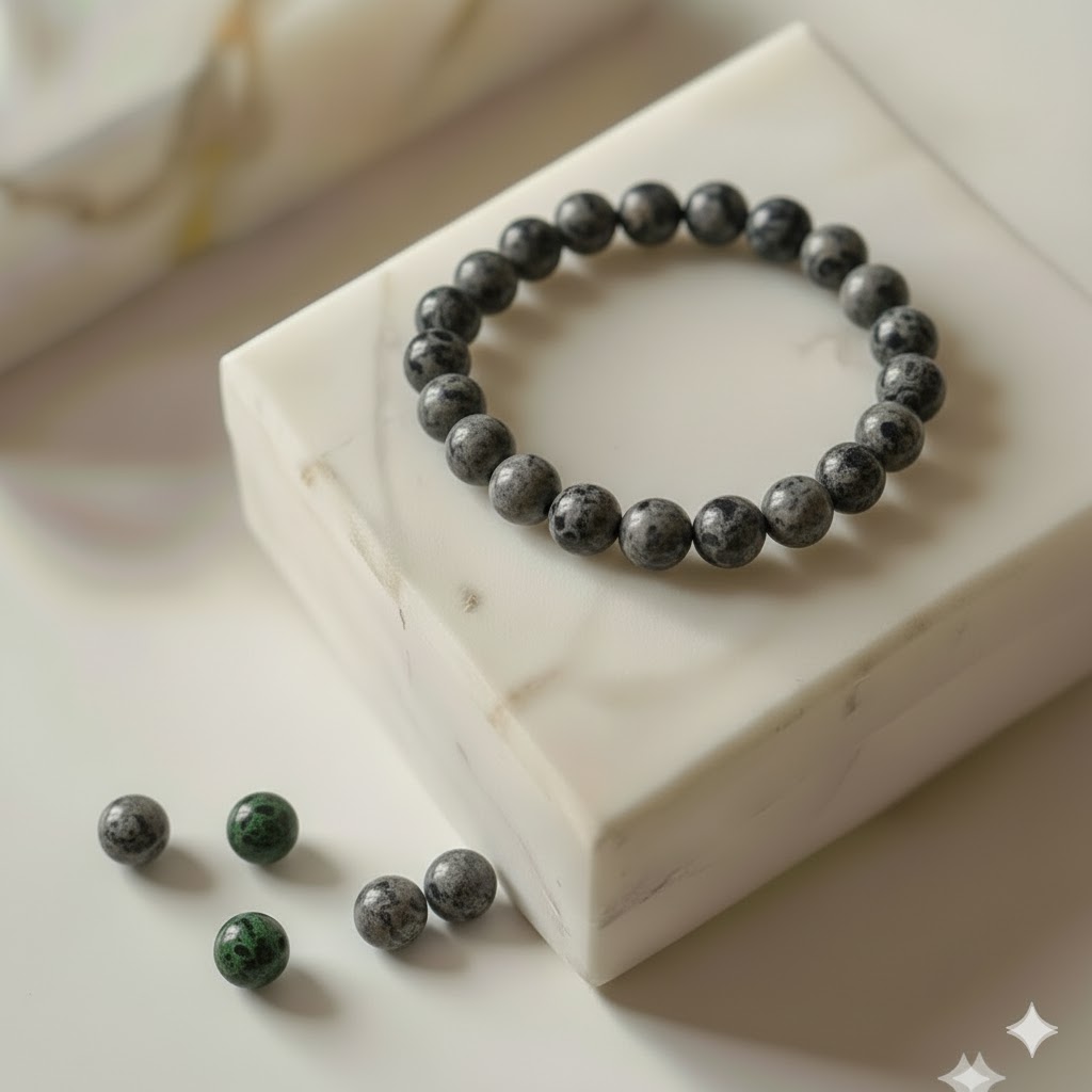 Kambaba Jasper Crystal Bracelet