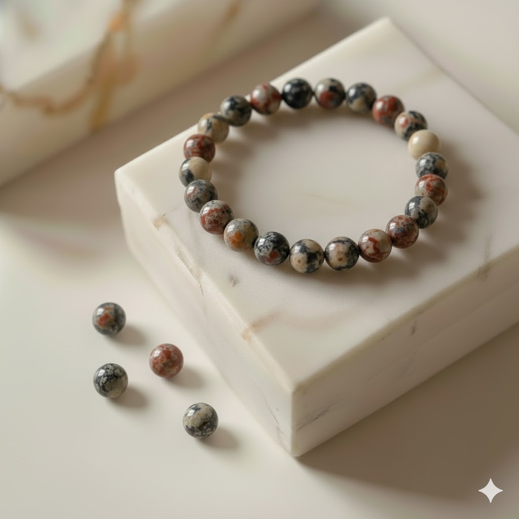 Picasso Jasper Crystal Bracelet