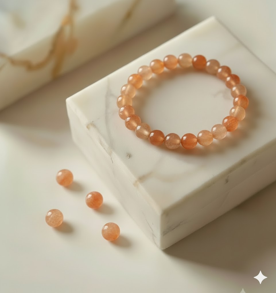 Red Sun stone Crystal Bracelet