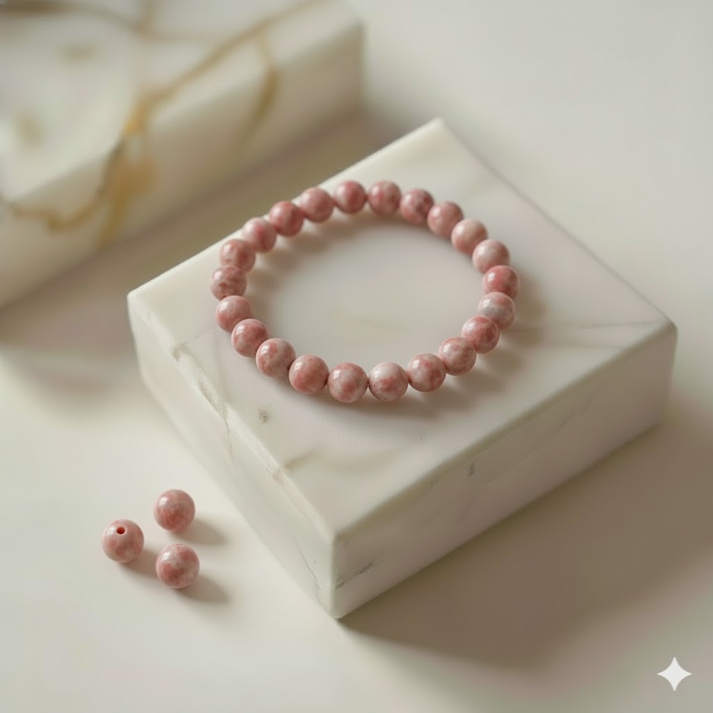 Rhodochrosite Crystal Bracelet