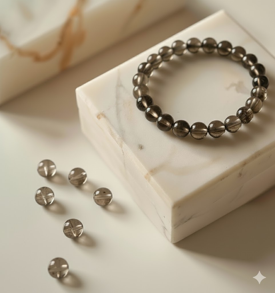 Smoky Quartz Crystal Bracelet