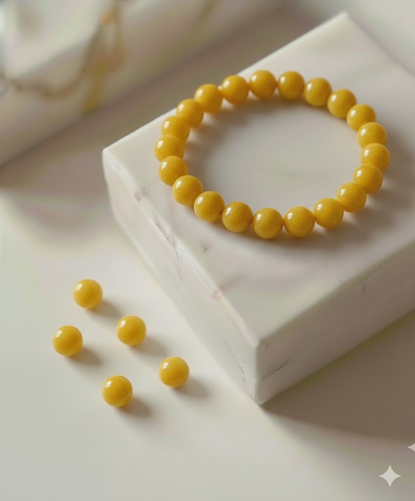 Yellow Jade Crystal Bracelet
