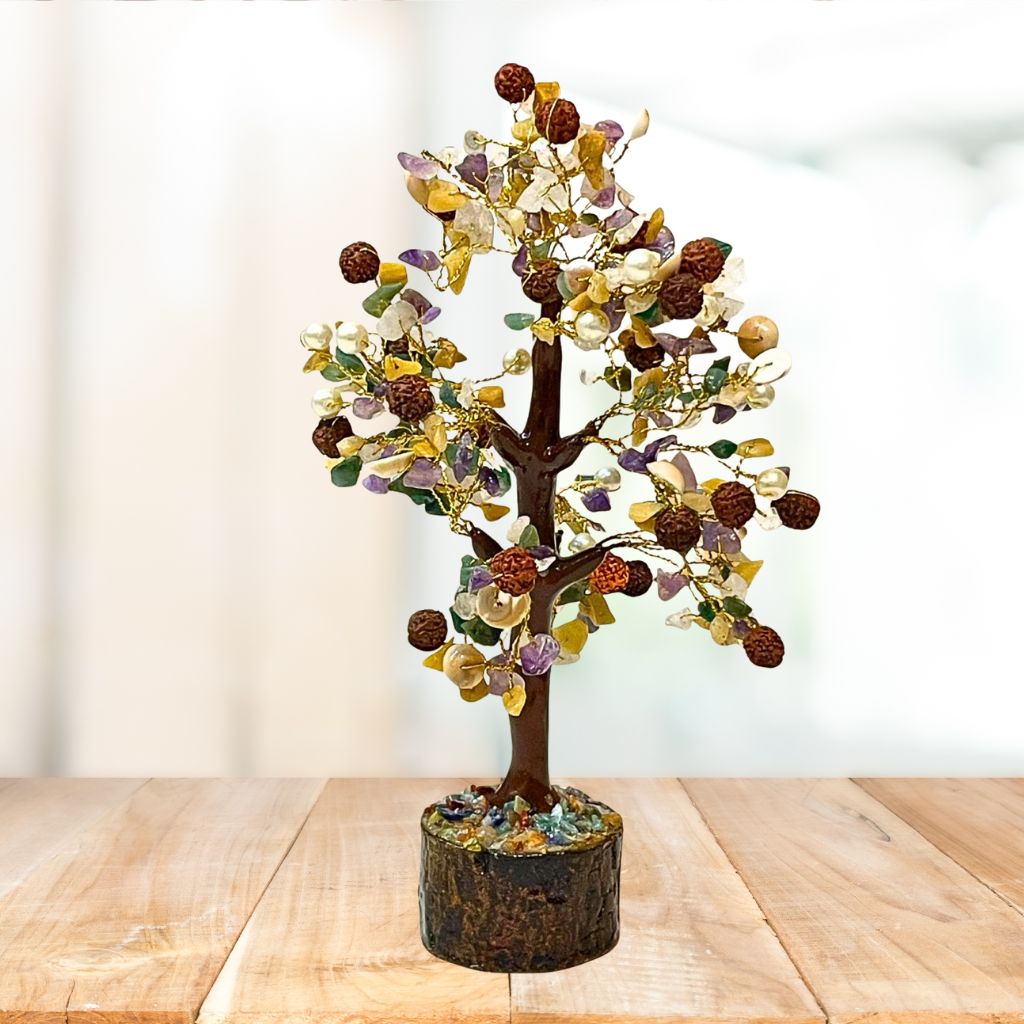 7-Chakras (Gomati Chakra+Rudraksh+Crystals) Tree (350 chips)