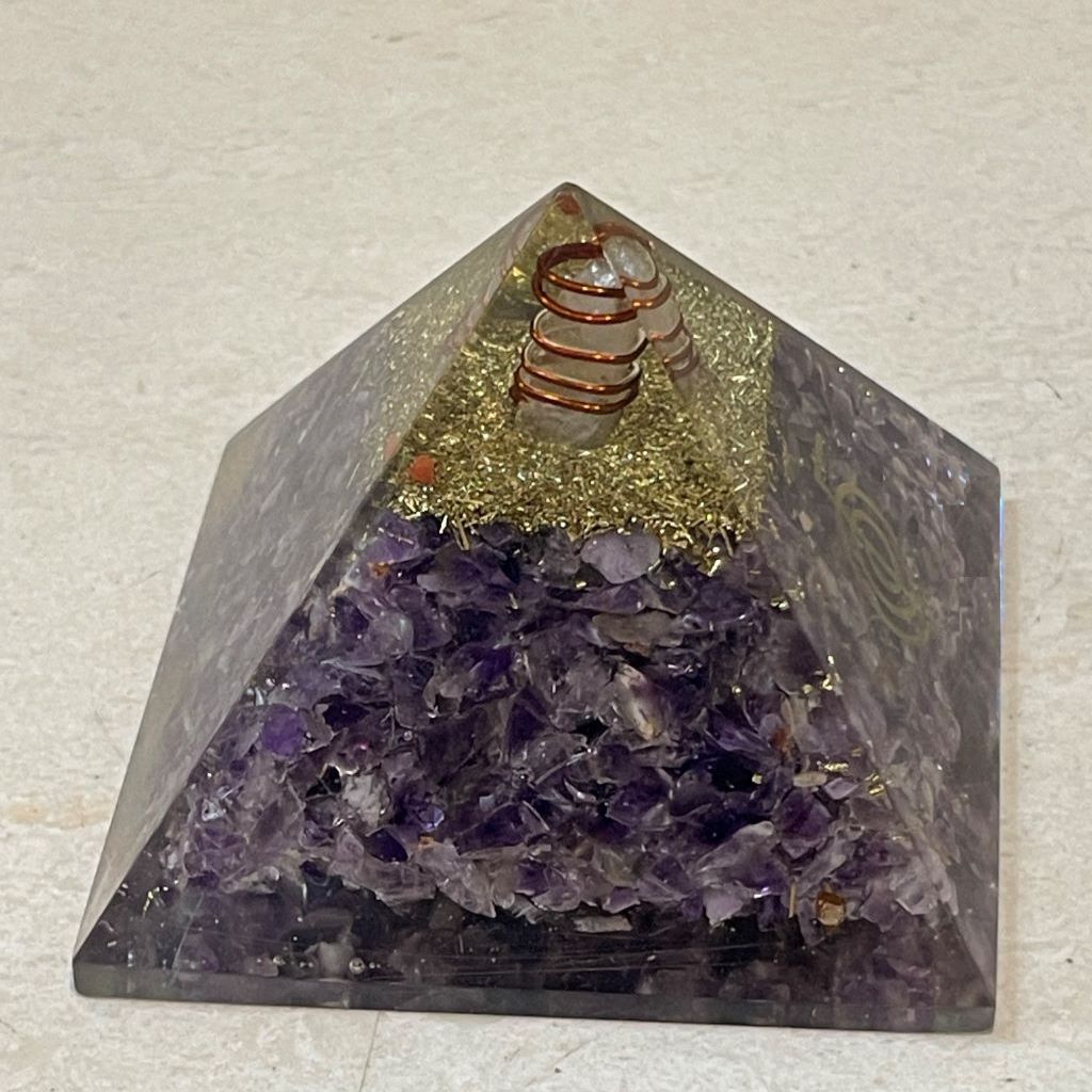 Amethyst Orgonite Pyramid