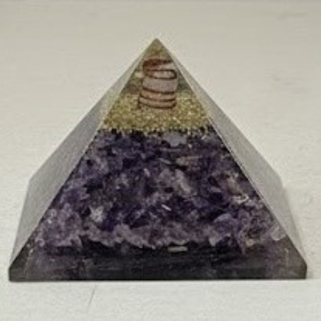 Amethyst Orgonite Pyramid