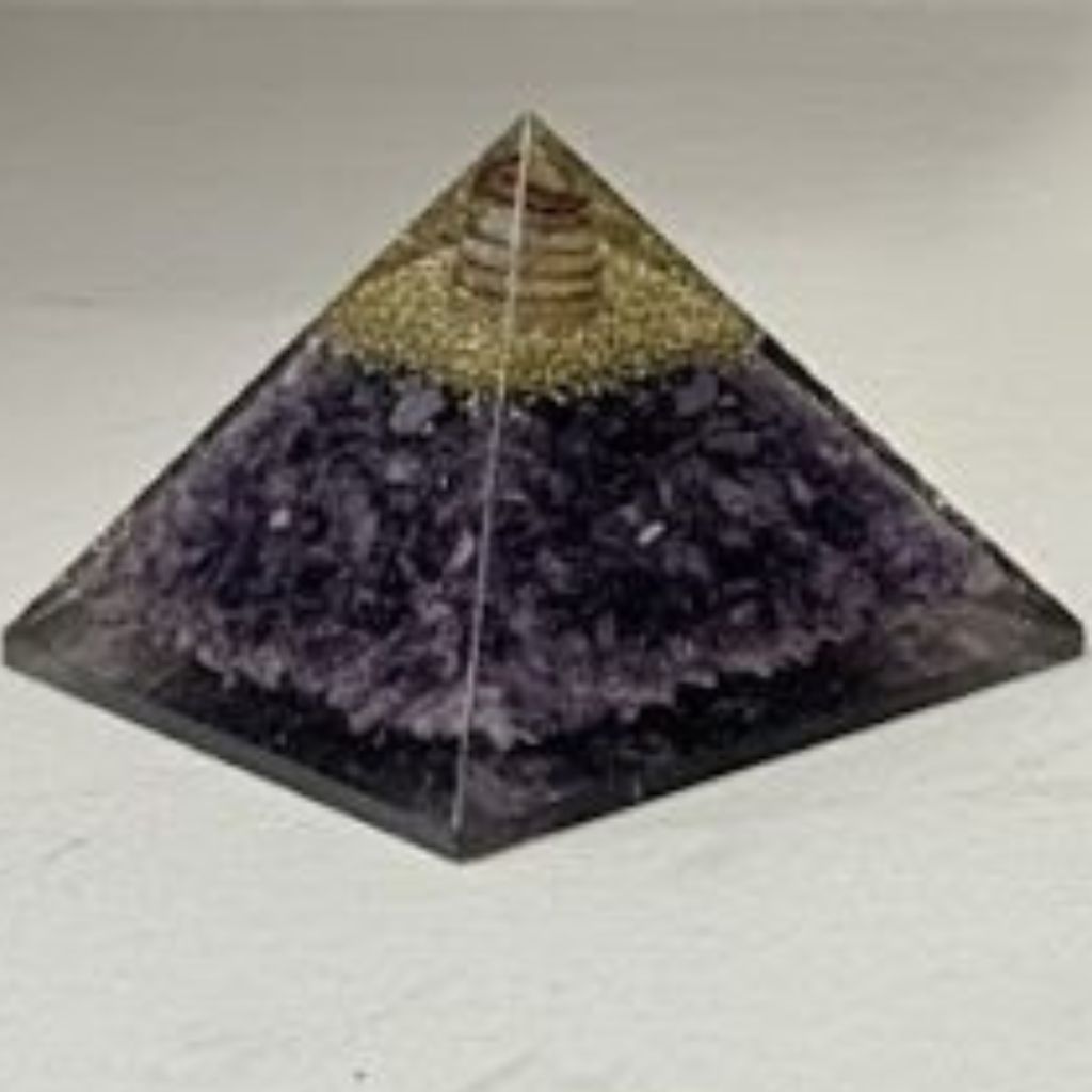 Amethyst Orgonite Pyramid