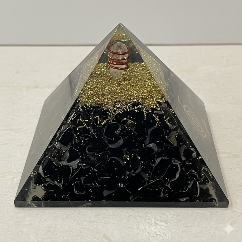 Black Tourmaline Orgonite Pyramid