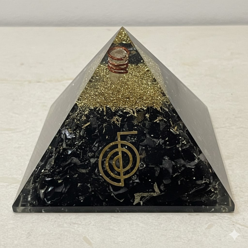 Black Tourmaline Orgonite Pyramid