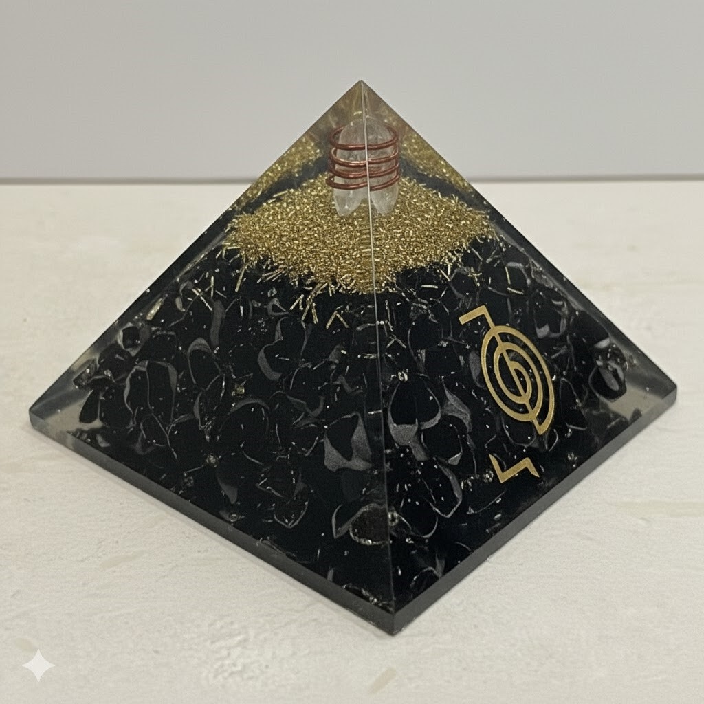 Black Tourmaline Orgonite Pyramid