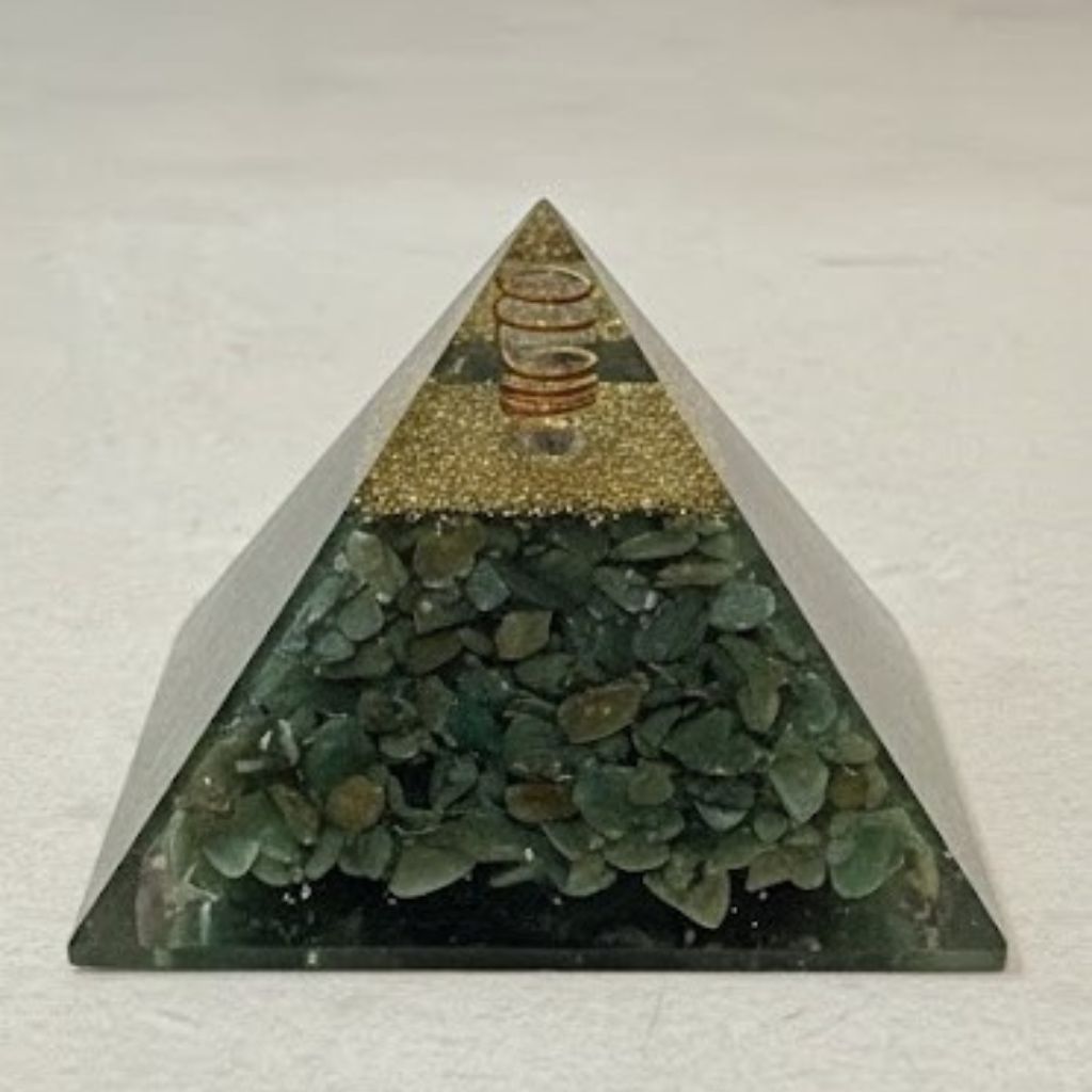 Green Aventurine Orgonite Pyramid