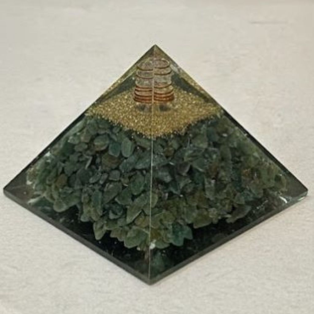 Green Aventurine Orgonite Pyramid