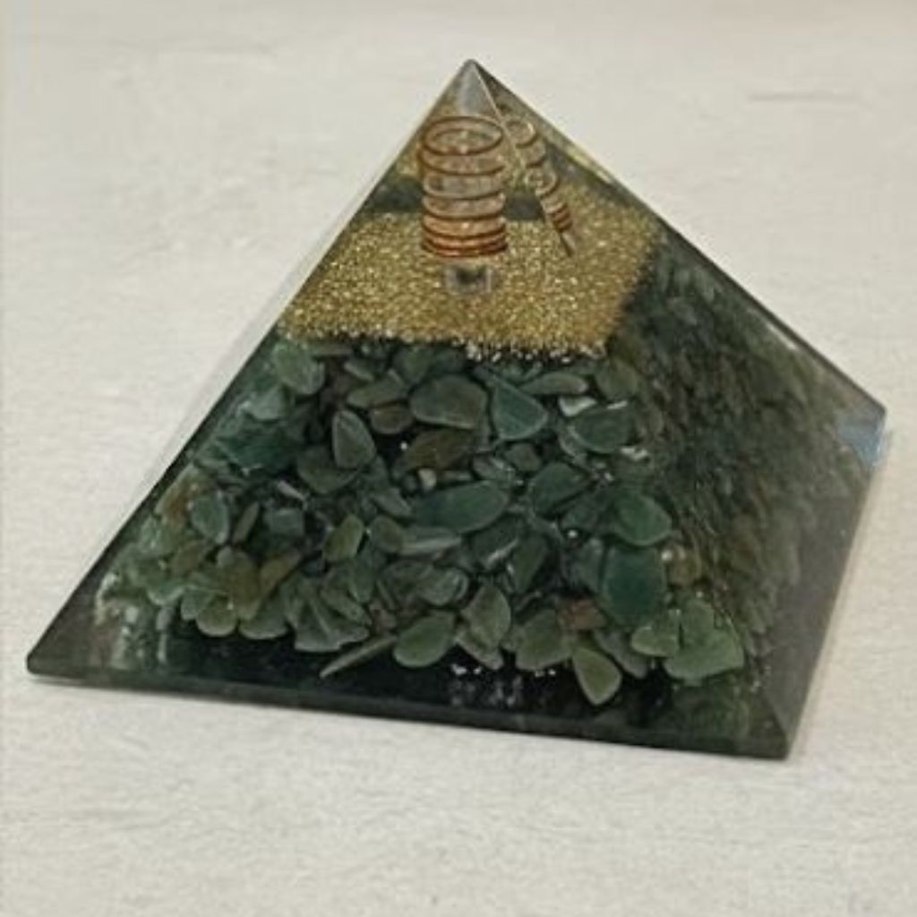 Green Aventurine Orgonite Pyramid
