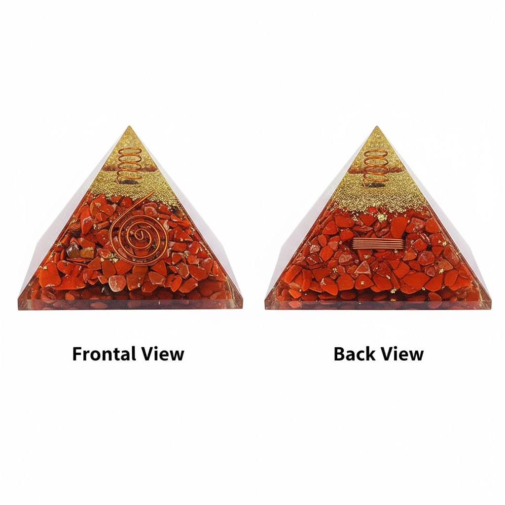 Red Jasper Orgonite Pyramid