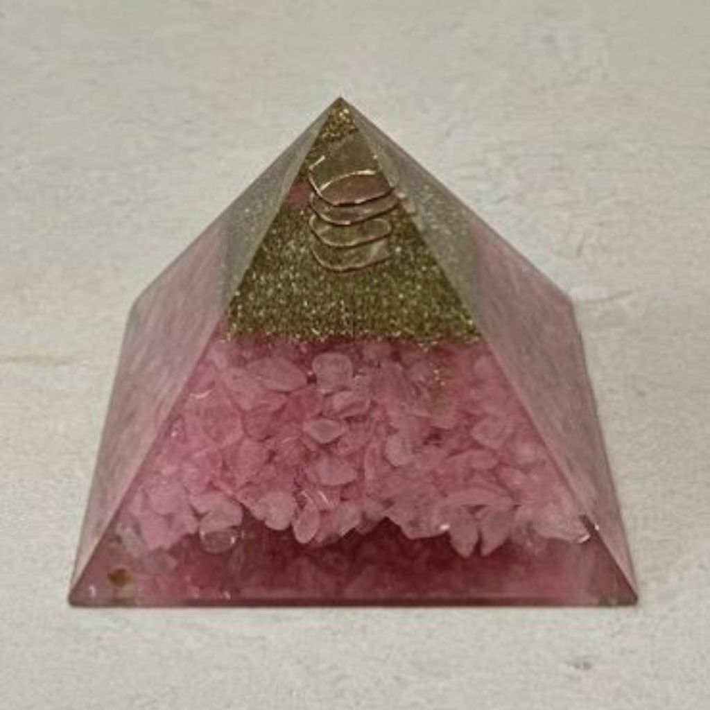 Rose Quartz Orgonite Pyramid