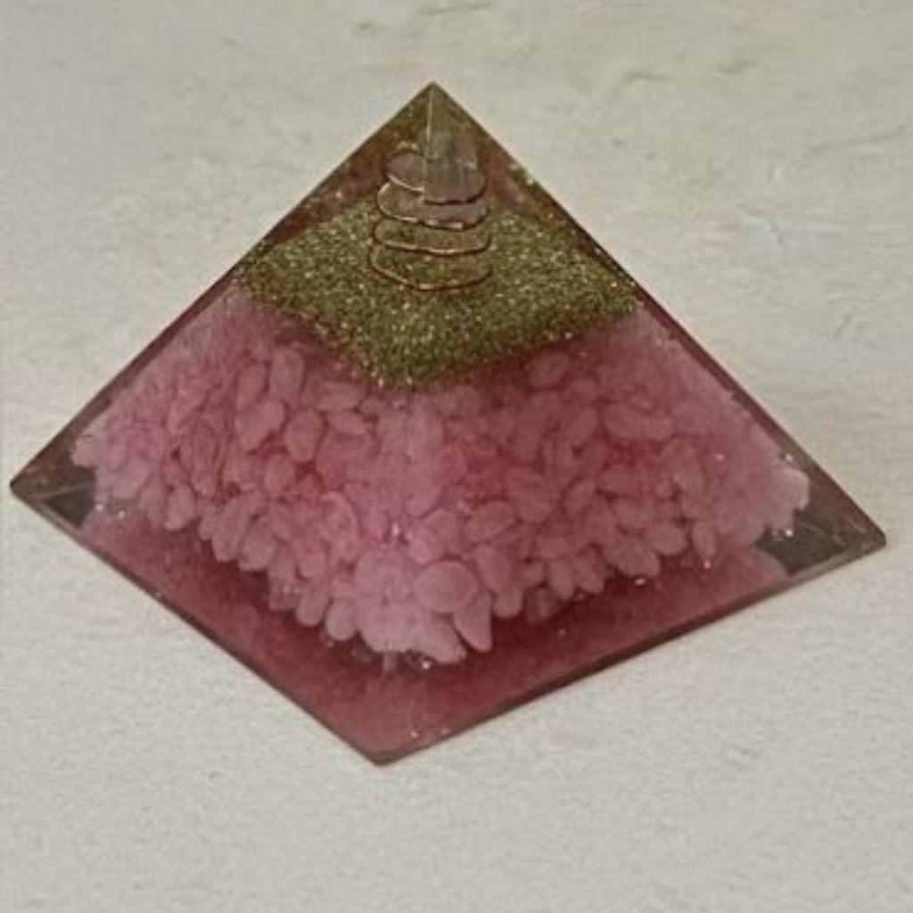 Rose Quartz Orgonite Pyramid