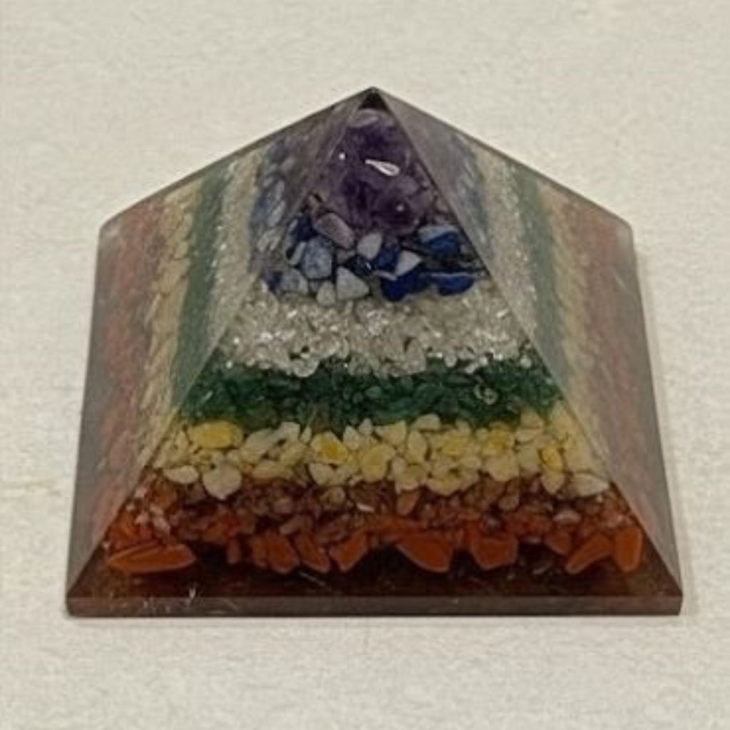 Seven Chakra Crystal Pyramid